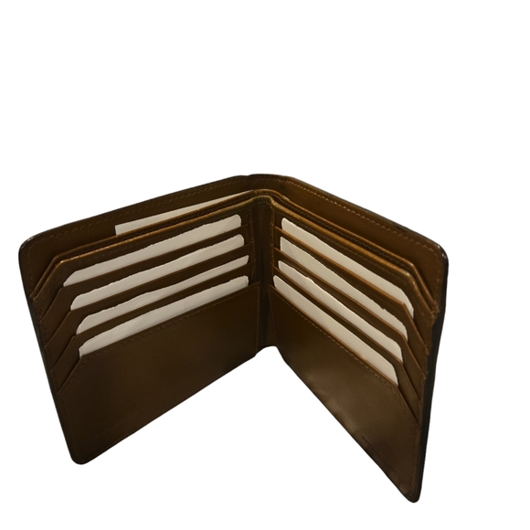 Burberry EUC Eel Skin Men's Tan Leather Wallet - Picture 7 of 9